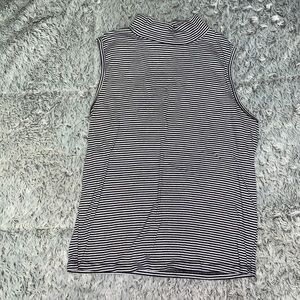 ✨3 for 20✨Plus Size Striped Cropped High Neck Tank